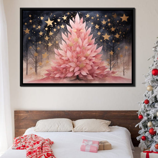 Pink Pine Tree Canvas Print