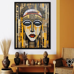 Tribal Mask 04 - Sakeem Gibbs - NicheCanvas