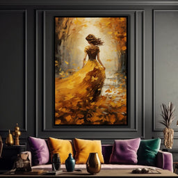 Amber Forest Promenade - NicheCanvas