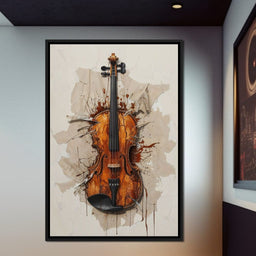 Violin Melody Unfurled  - NicheCanvas