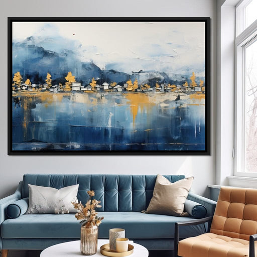 Mystical Forest Lake Abstraction Canvas Print