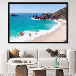 Turquoise Serenity Shores - NicheCanvas