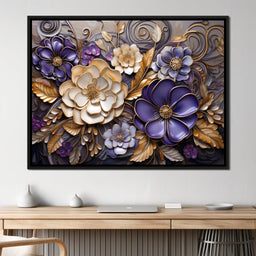 Glass Bloom in Golden Twilight - NicheCanvas