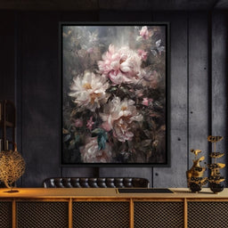 White & Pink Flowers - NicheCanvas