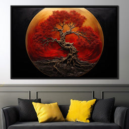 Scarlet Tree - NicheCanvas