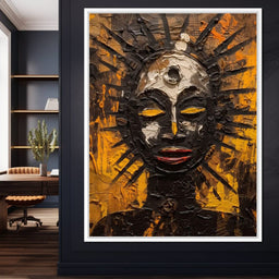 Tribal Mask 03 - Sakeem Gibbs - NicheCanvas