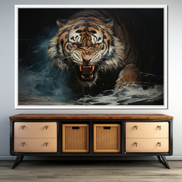 Angry Siberian Tiger - NicheCanvas