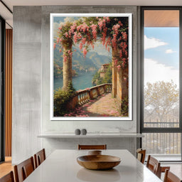 Blossomed Lakeside Retreat - NicheCanvas