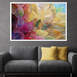 Fallen Autumn Leaves - NicheCanvas