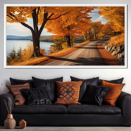 Lone Fall Road - NicheCanvas