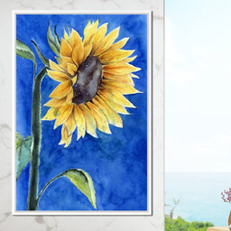 Watercolor Sunflower - NicheCanvas