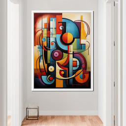 Mosaic of Colorful Cubism - NicheCanvas