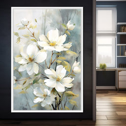 Ethereal Blooms in Mist - NicheCanvas