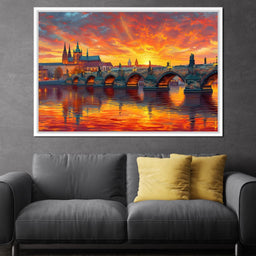 Sunset Over Prague - NicheCanvas