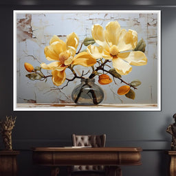Yellow Magnolia Tree 6 - Wildrose Creations - NicheCanvas