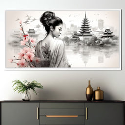 Ethereal Geisha Serenity - NicheCanvas