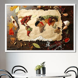 Spices Map of the World - NicheCanvas
