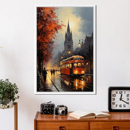 Vintage London Street - NicheCanvas