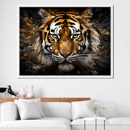 Midnight Tiger Majesty - NicheCanvas