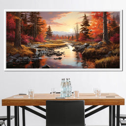 Magnificent Autum By The Lake - NicheCanvas