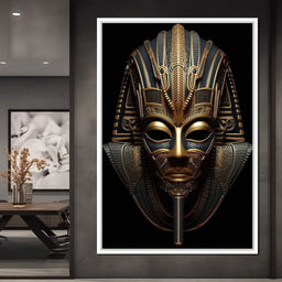 Regal Mask of the Golden Ruler - NicheCanvas