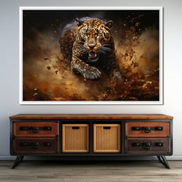 Running Leopard - NicheCanvas
