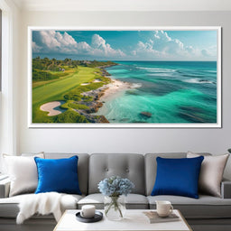 Coastal Greens and Ocean Breeze - NicheCanvas