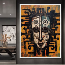 Tribal Mask 19 - Sakeem Gibbs - NicheCanvas