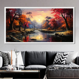 River in the Woods - NicheCanvas