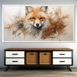Acrylic Fox in a Fawn Whisker Dream - NicheCanvas