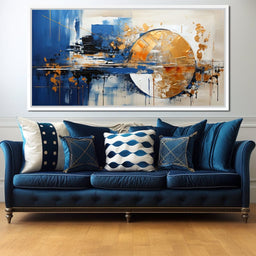 Golden Royal Geometric Harmony 07 - Wildrose Creations - NicheCanvas