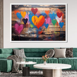 Spectrum of Embracing Hearts - NicheCanvas