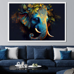 The Blue Elephant - NicheCanvas