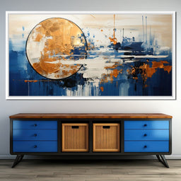 Golden Royal Geometric Harmony 15 - Wildrose Creations - NicheCanvas