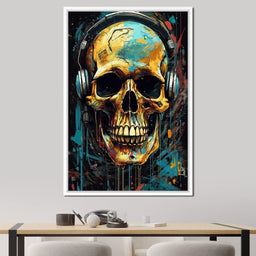 Technopunk Skull 2 - Raven Blackwood - NicheCanvas