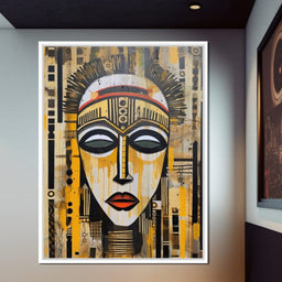 Tribal Mask 04 - Sakeem Gibbs - NicheCanvas