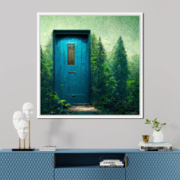 Blue Door in the Green - Ben Heine - NicheCanvas