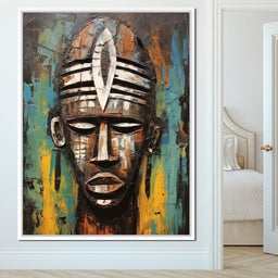 Tribal Mask 18 - Sakeem Gibbs - NicheCanvas