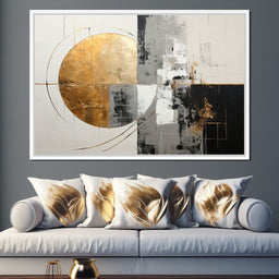 Golden Geometric Serenity - Tanni Cylon - NicheCanvas