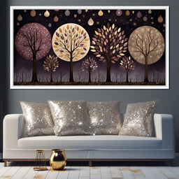 Violet Forest Four Seasons - NicheCanvas