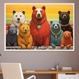 Kaleidoscope of Ursine Majesties - NicheCanvas