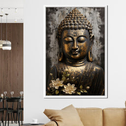 Golden Gaze of the Buddha - NicheCanvas