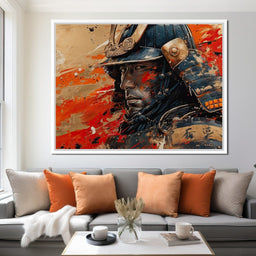 Samurai Solitude in Battle - NicheCanvas