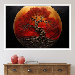 Scarlet Tree - NicheCanvas