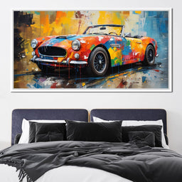 Pink Covertible - RiderArt - NicheCanvas