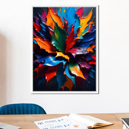 Paint Splatter Flower - Johanjjf - NicheCanvas