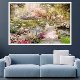 Pond Bridge - NicheCanvas