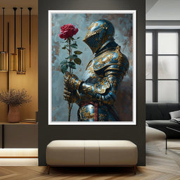 Knight of the Velvet Bloom - NicheCanvas
