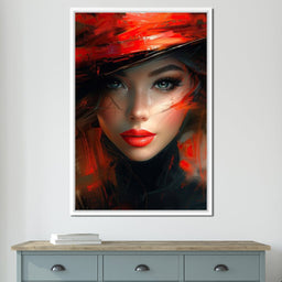 Siren in Rouge Overture - NicheCanvas