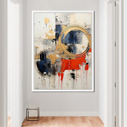 Golden Royal Geometric Harmony 04 - Wildrose Creations - NicheCanvas